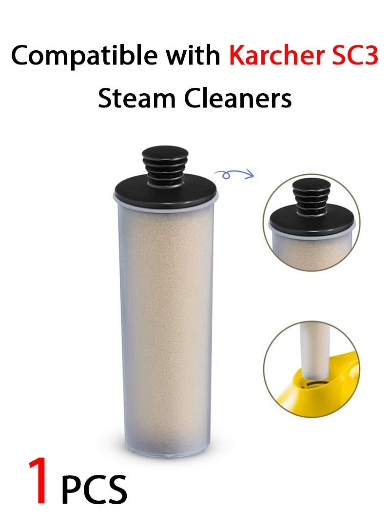 1 PC Compatible with Karcher SC3 Steam Cleaner, Plastic SC3 Steam Cleaner Filter, JE2.863-018, White/Black Descaling Cartridge, you simply insert the cartridge and press the reset button - Image 1